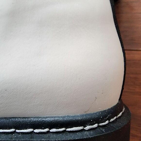 New Wild Pair White Combat Boots 9 NWOB - Picture 9 of 12